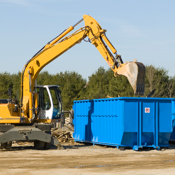 what size residential dumpster rentals are available in Plantersville